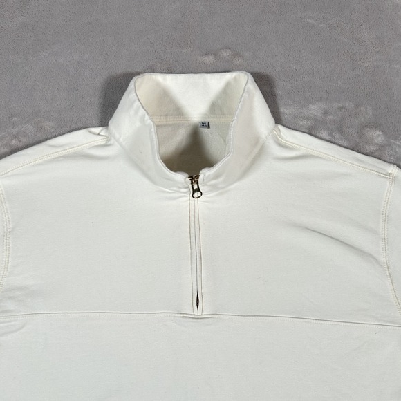 State & Liberty 1/4 Zip Pullover Sweater Mens XL White Golf Performance Stretch - Picture 2 of 13